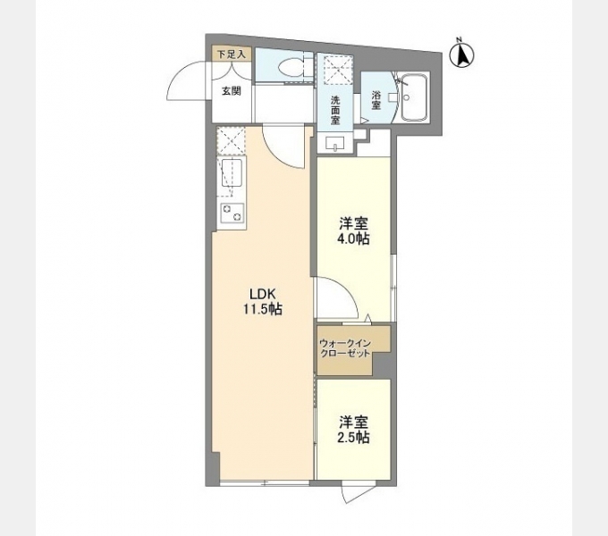 ウェルスクエア学芸大学Ⅱ 新築２LDK・41㎡
東横線の魅力をフルに満喫。
